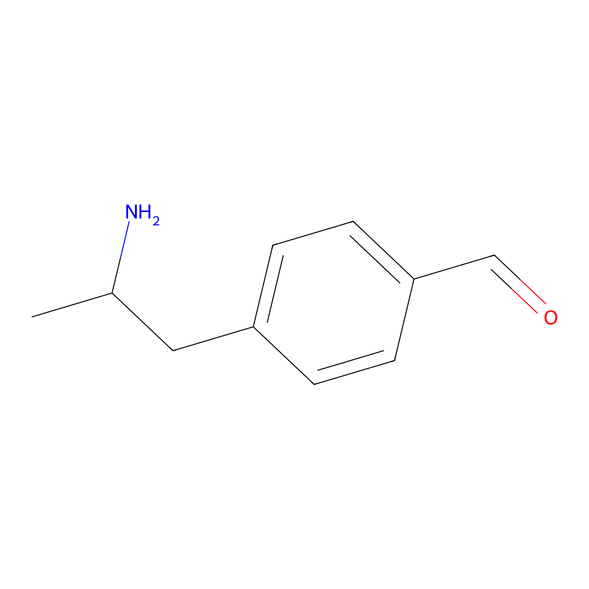 4-(2-Aminopropyl)benzaldehyde molecular structure, CAS 2757915-87-8