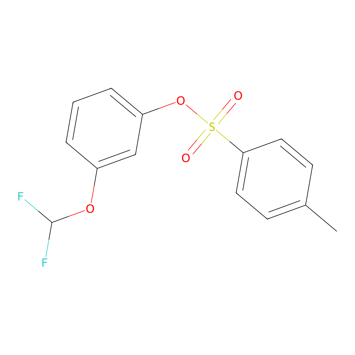3-(Difluoromethoxy)phenyl 4-methylbenzene-1-sulfonate molecular structure, CAS 2757916-20-2
