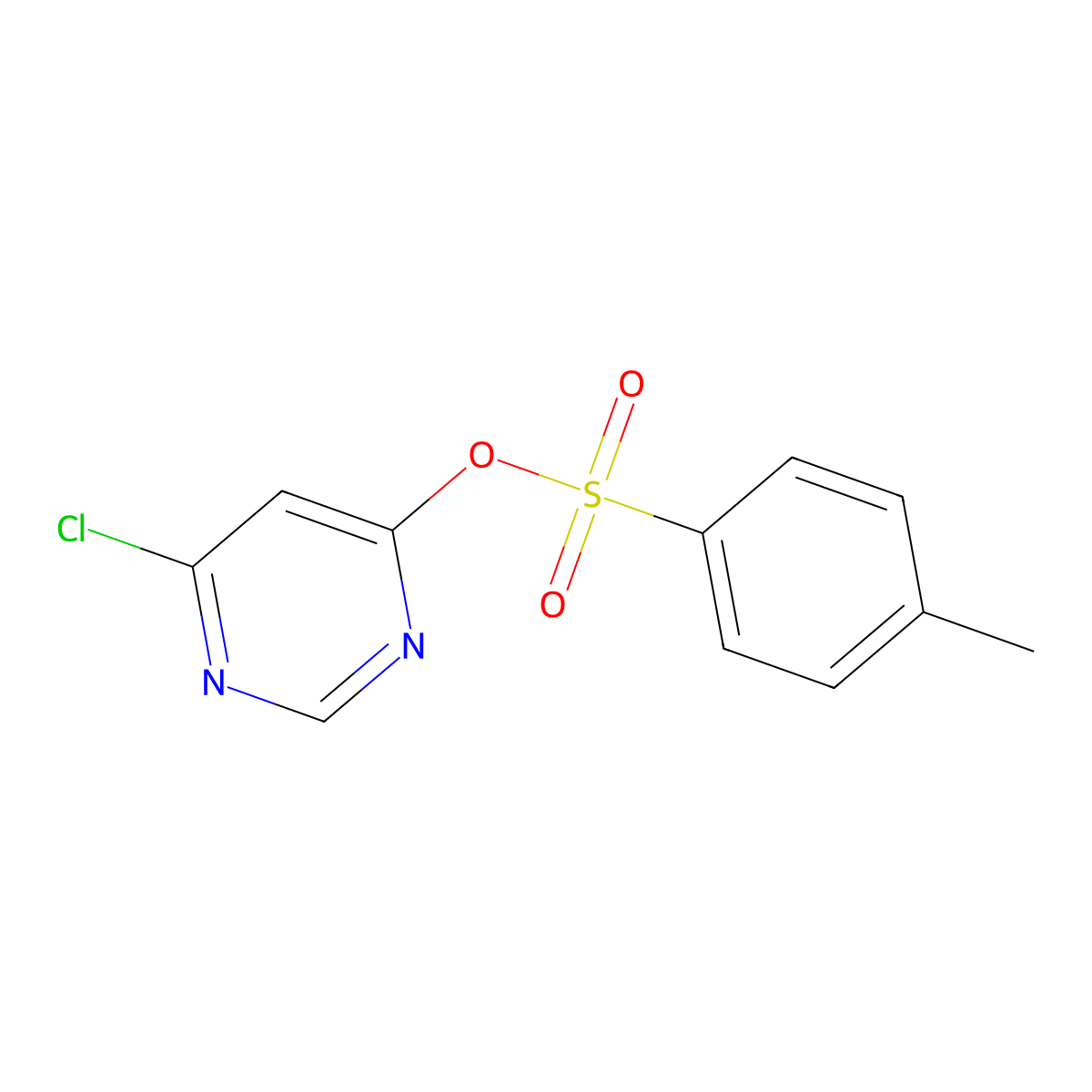 6-Chloropyrimidin-4-yl 4-methylbenzene-1-sulfonate molecular structure, CAS 2757916-21-3