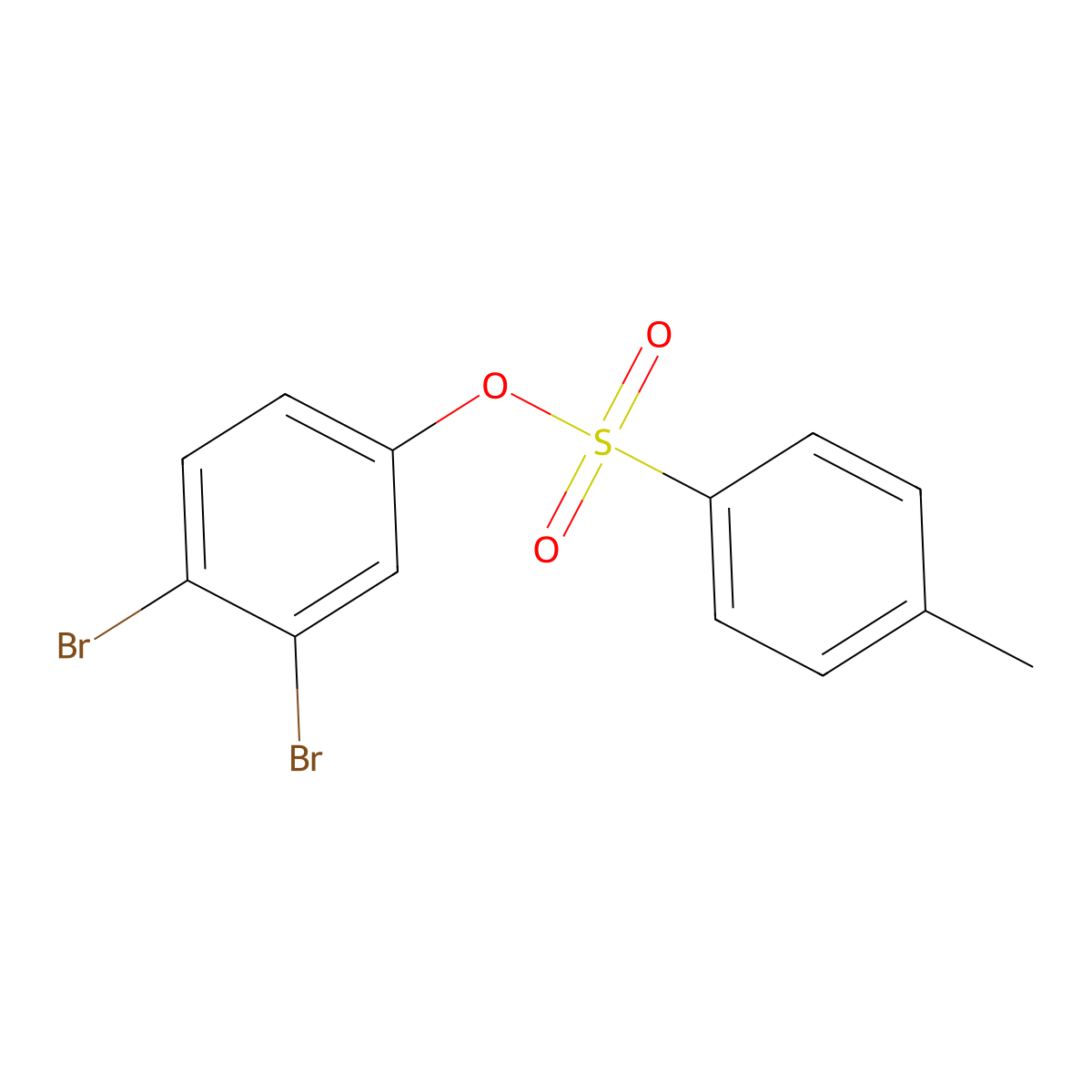 3,4-Dibromophenyl 4-methylbenzene-1-sulfonate molecular structure, CAS 2757916-24-6