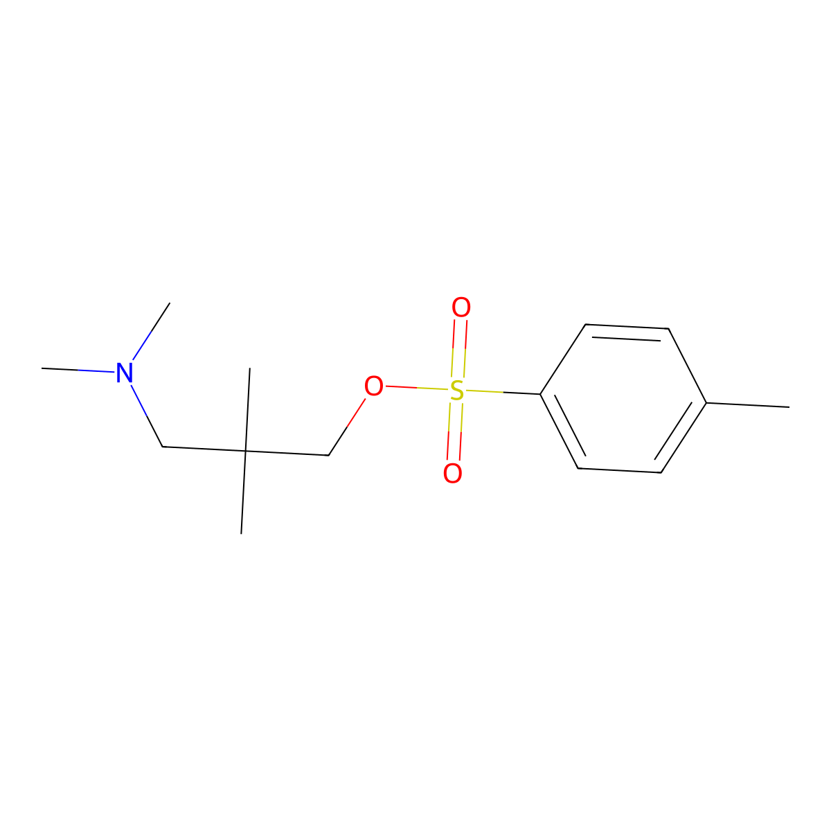 3-(Dimethylamino)-2,2-dimethylpropyl 4-methylbenzene-1-sulfonate molecular structure, CAS 2757916-38-2