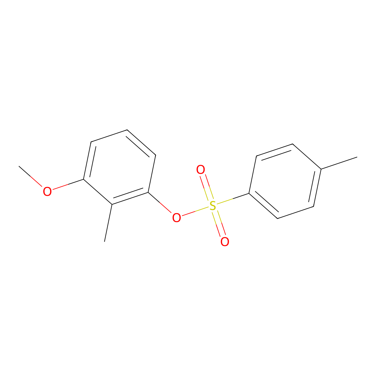 3-Methoxy-2-methylphenyl 4-methylbenzene-1-sulfonate molecular structure, CAS 2757916-65-5