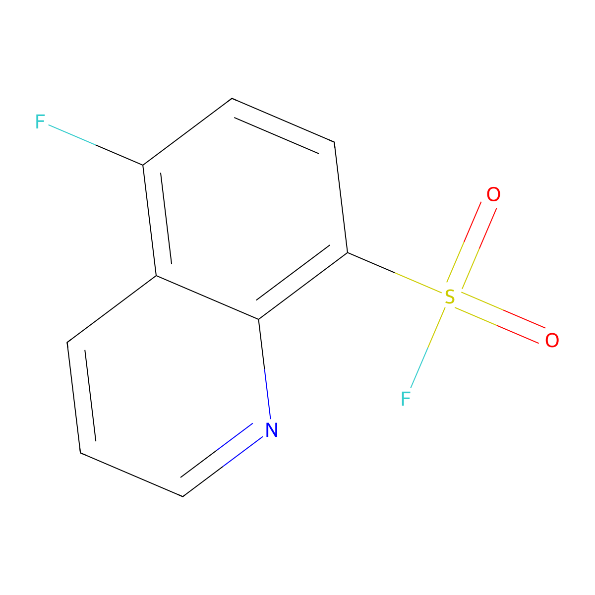 5-Fluoroquinoline-8-sulfonyl fluoride molecular structure, CAS 2757917-01-2
