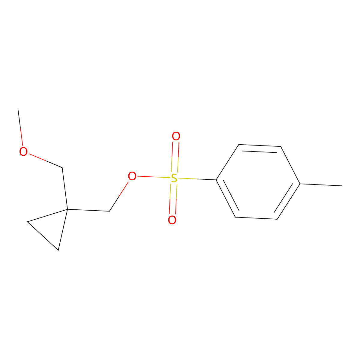 [1-(Methoxymethyl)cyclopropyl]methyl 4-methylbenzene-1-sulfonate molecular structure, CAS 2757917-05-6