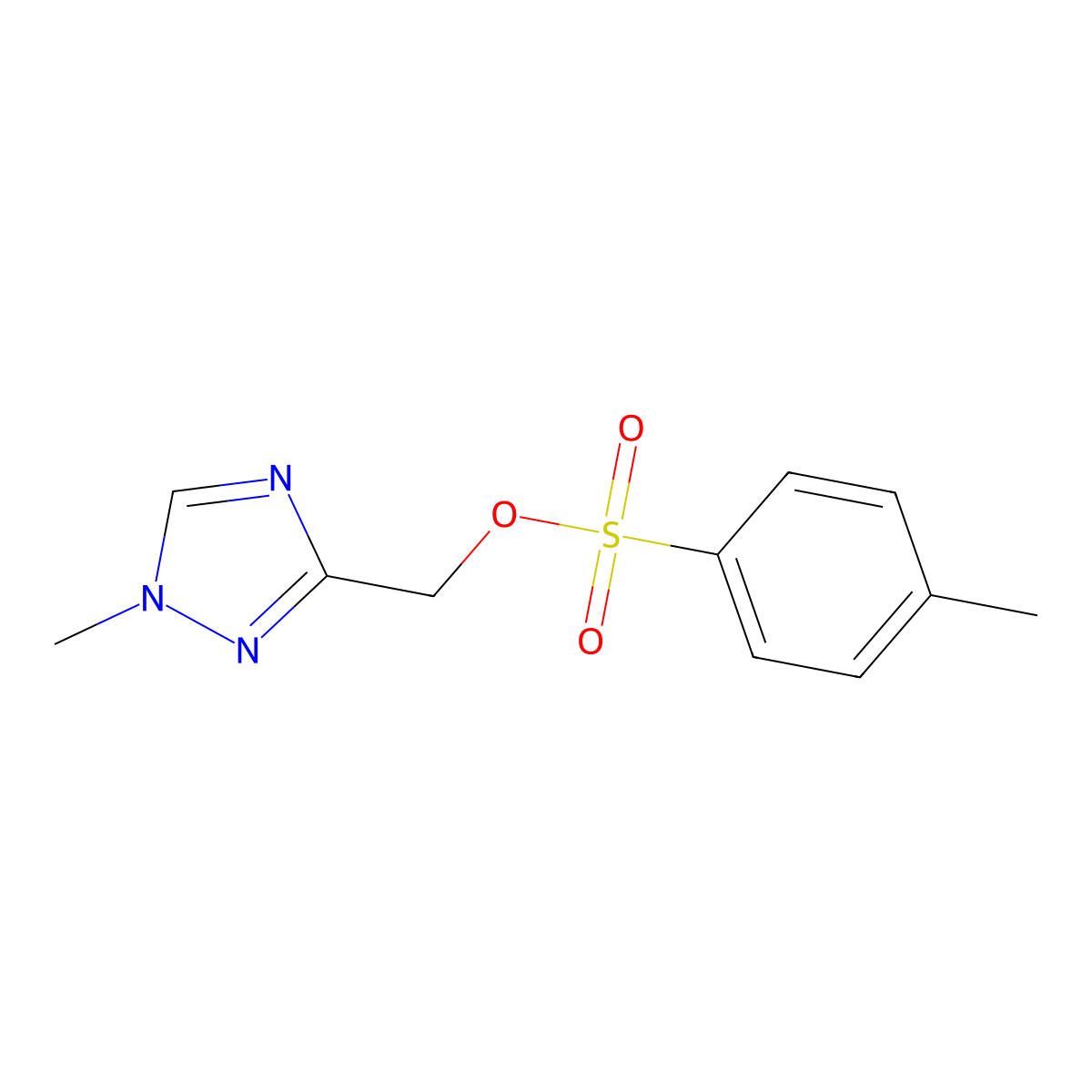 (1-methyl-1H-1,2,4-triazol-3-yl)methyl 4-methylbenzene-1-sulfonate molecular structure, CAS 2757917-21-6