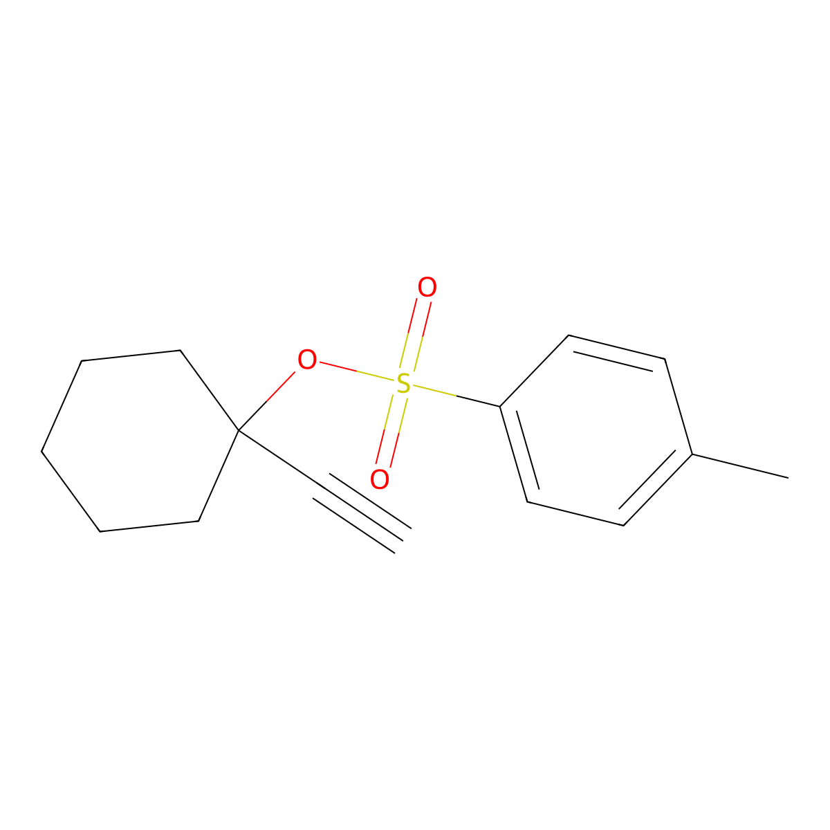1-Ethynylcyclohexyl 4-methylbenzene-1-sulfonate molecular structure, CAS 2757917-59-0