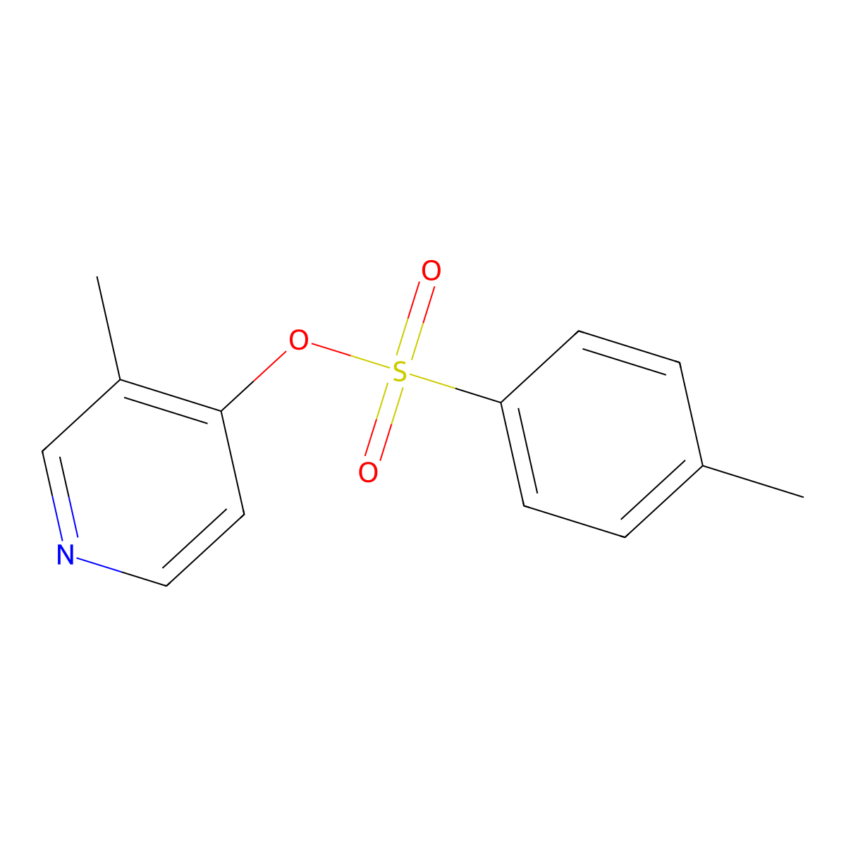 3-Methylpyridin-4-yl 4-methylbenzene-1-sulfonate molecular structure, CAS 2757921-44-9
