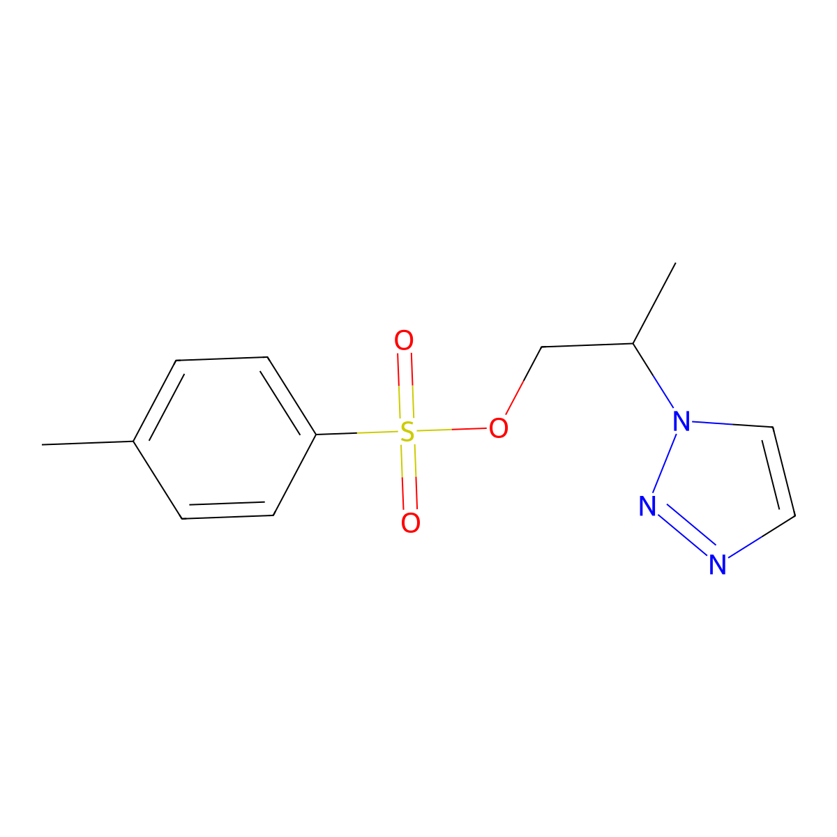 2-(1H-1,2,3-triazol-1-yl)propyl 4-methylbenzene-1-sulfonate molecular structure, CAS 2757921-55-2