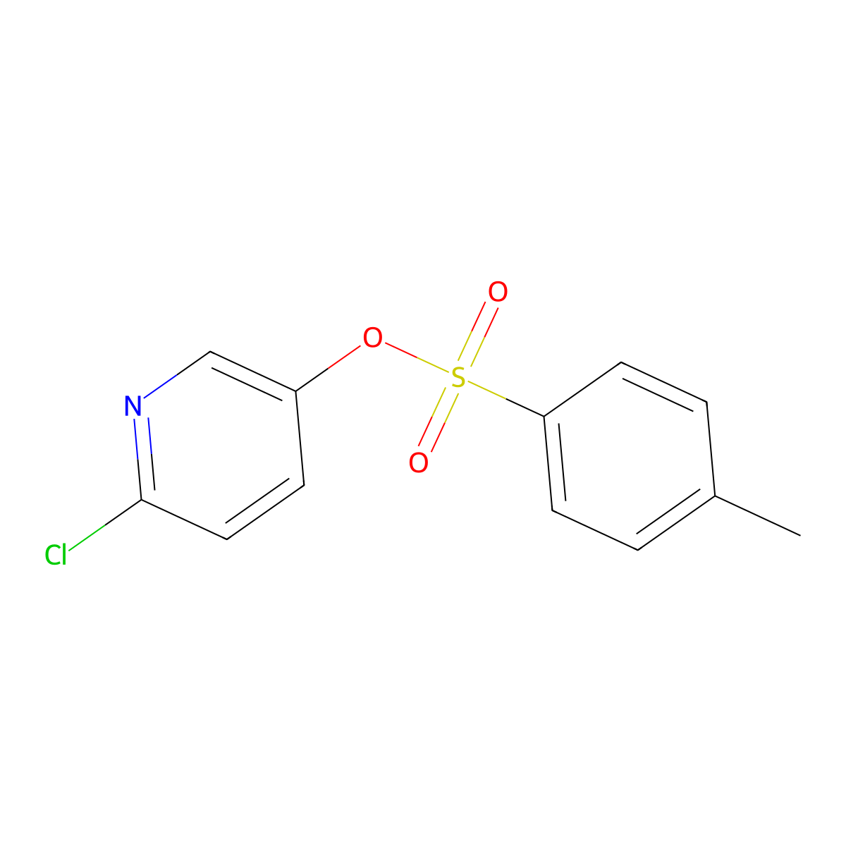 6-Chloropyridin-3-yl 4-methylbenzene-1-sulfonate molecular structure, CAS 2757921-63-2