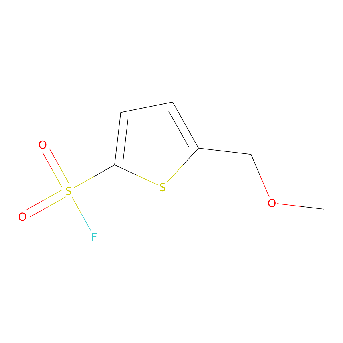 5-(Methoxymethyl)thiophene-2-sulfonyl fluoride molecular structure, CAS 2757921-83-6