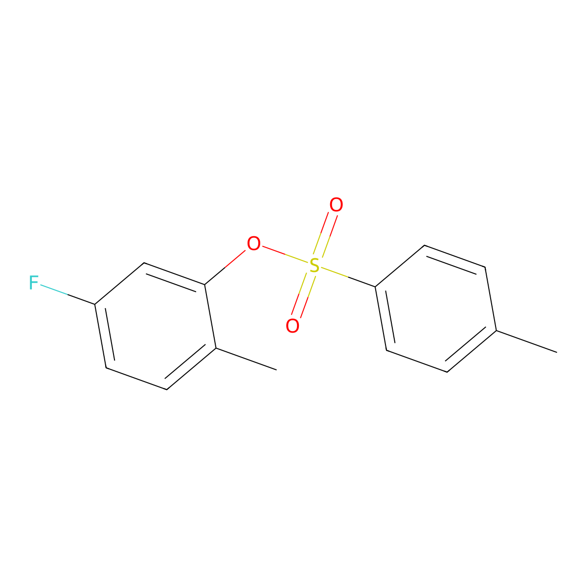 5-Fluoro-2-methylphenyl 4-methylbenzene-1-sulfonate molecular structure, CAS 2757922-15-7