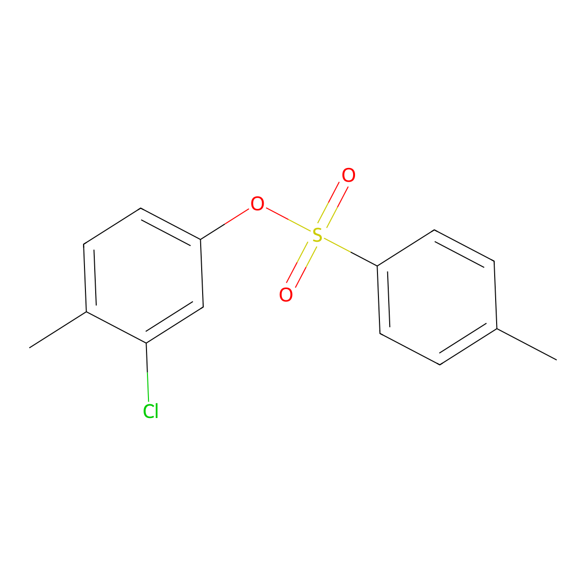 3-Chloro-4-methylphenyl 4-methylbenzene-1-sulfonate molecular structure, CAS 2757922-23-7