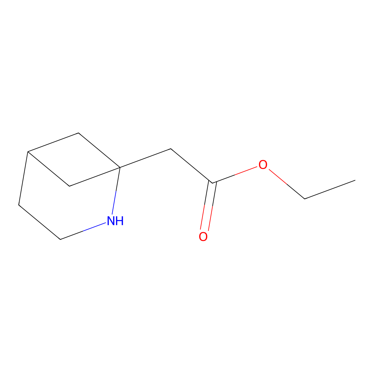 Ethyl 2-{2-azabicyclo[3.1.1]heptan-1-yl}acetate molecular structure, CAS 2757922-27-1
