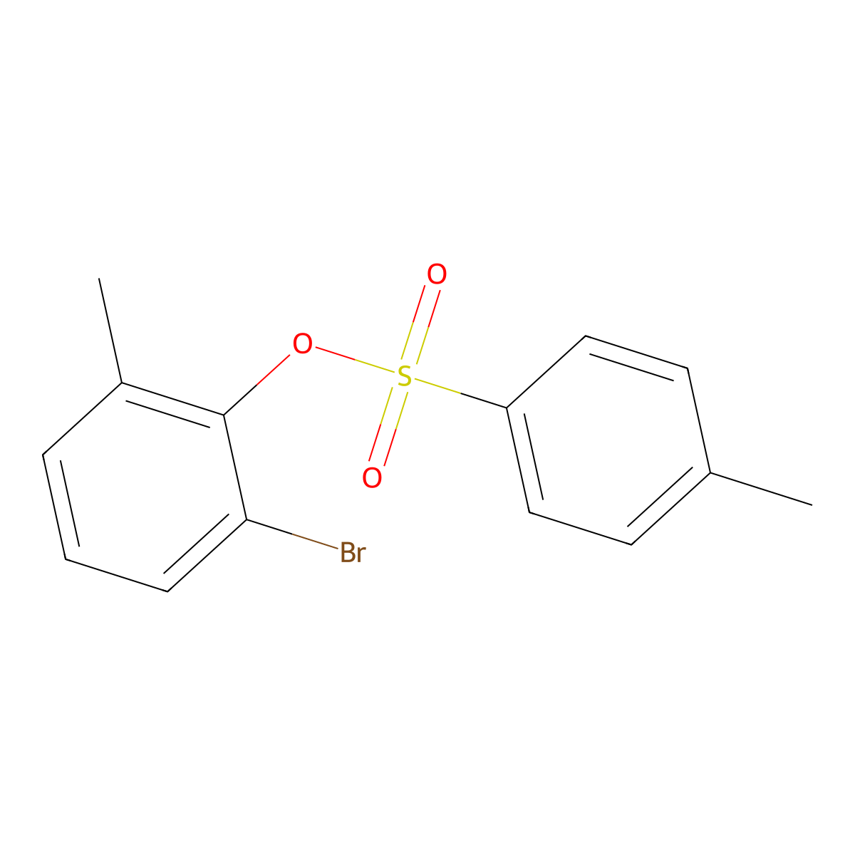 2-Bromo-6-methylphenyl 4-methylbenzene-1-sulfonate molecular structure, CAS 2757922-28-2