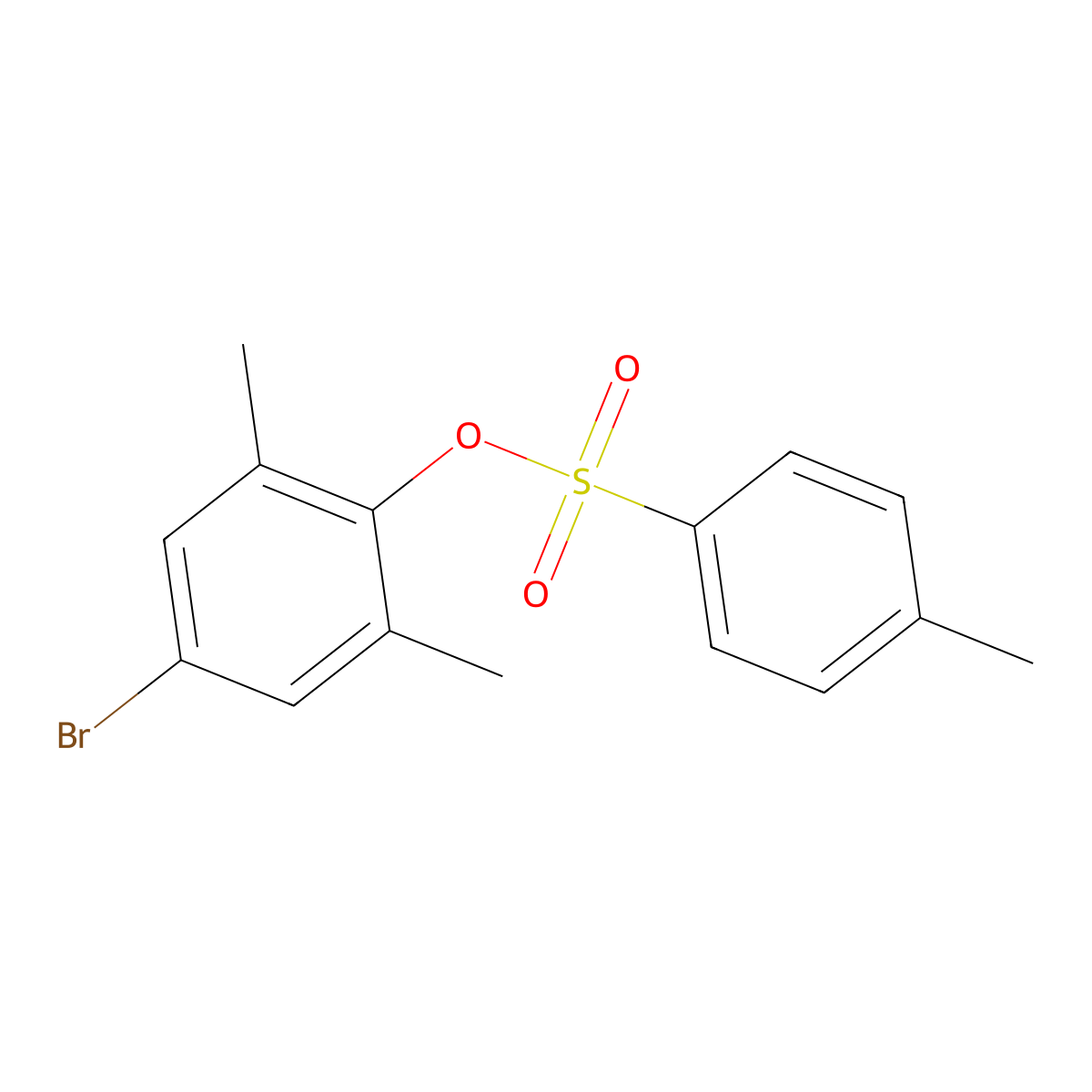 4-Bromo-2,6-dimethylphenyl 4-methylbenzene-1-sulfonate molecular structure, CAS 2757922-36-2
