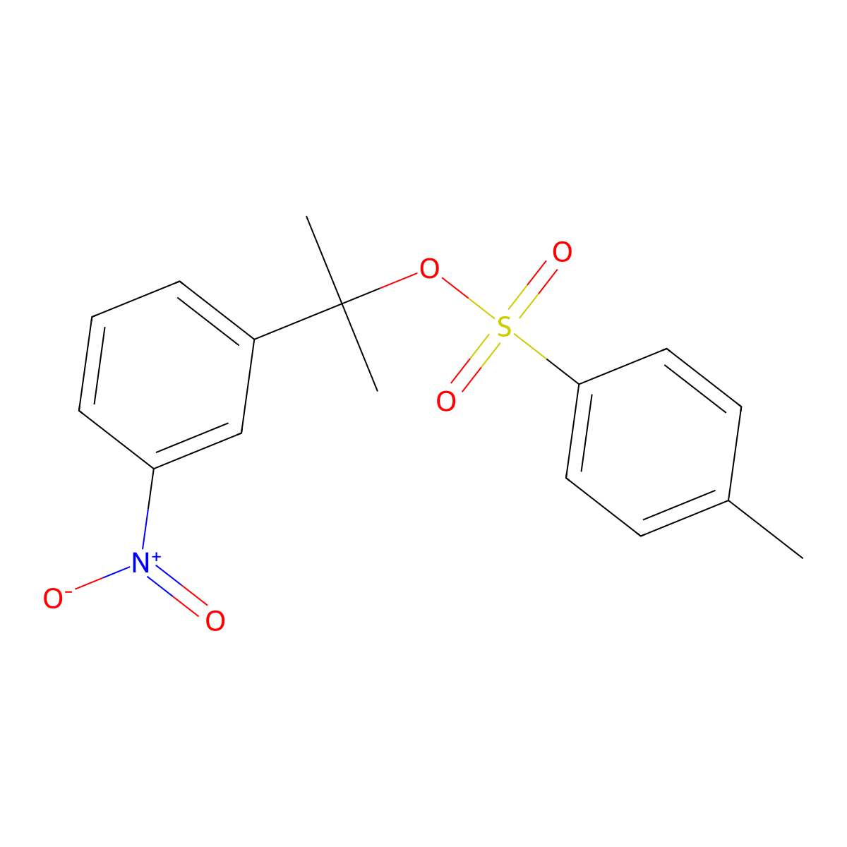 2-(3-Nitrophenyl)propan-2-yl 4-methylbenzene-1-sulfonate molecular structure, CAS 2757922-37-3