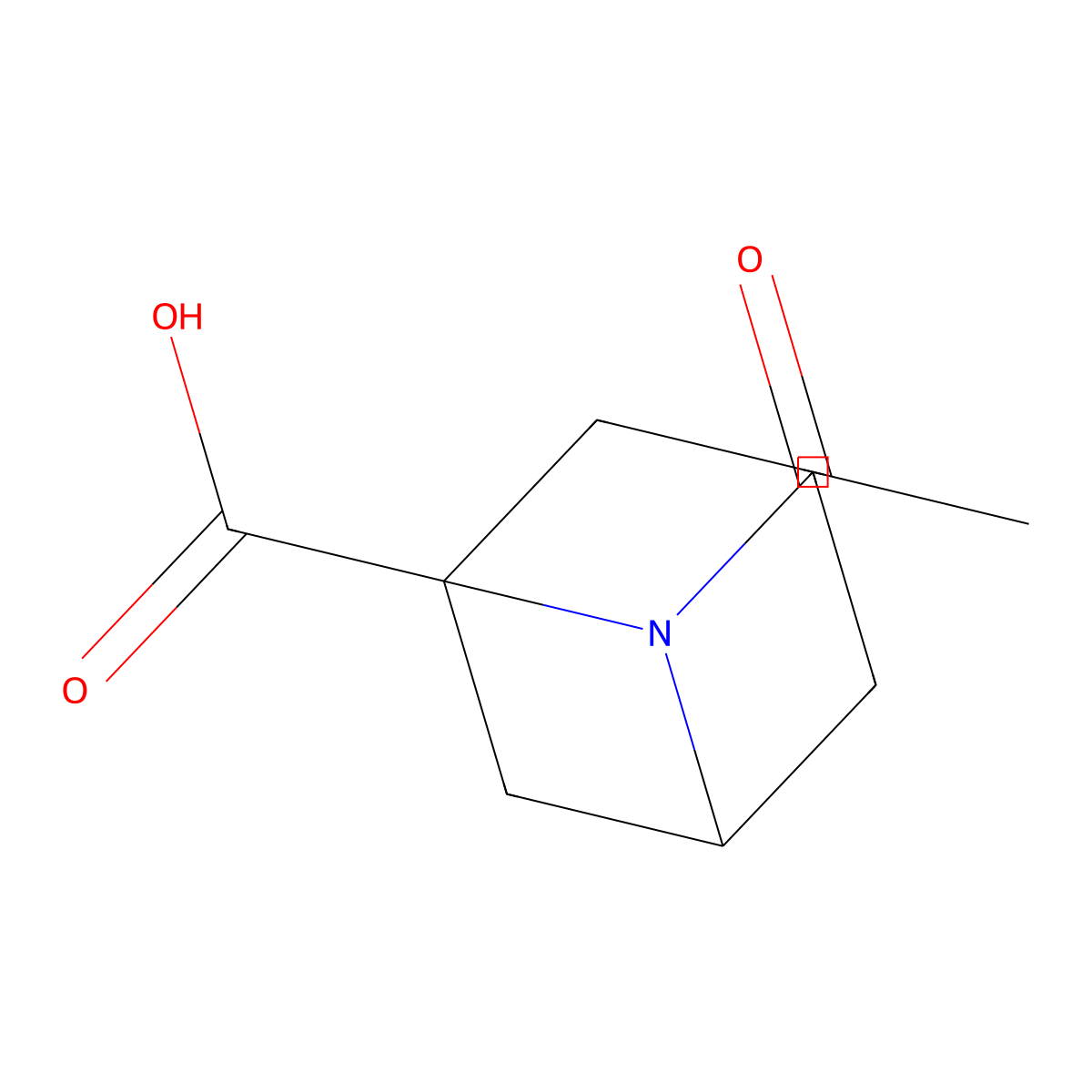 6-Acetyl-6-azabicyclo[3.1.1]heptane-1-carboxylic acid molecular structure, CAS 2757922-65-7