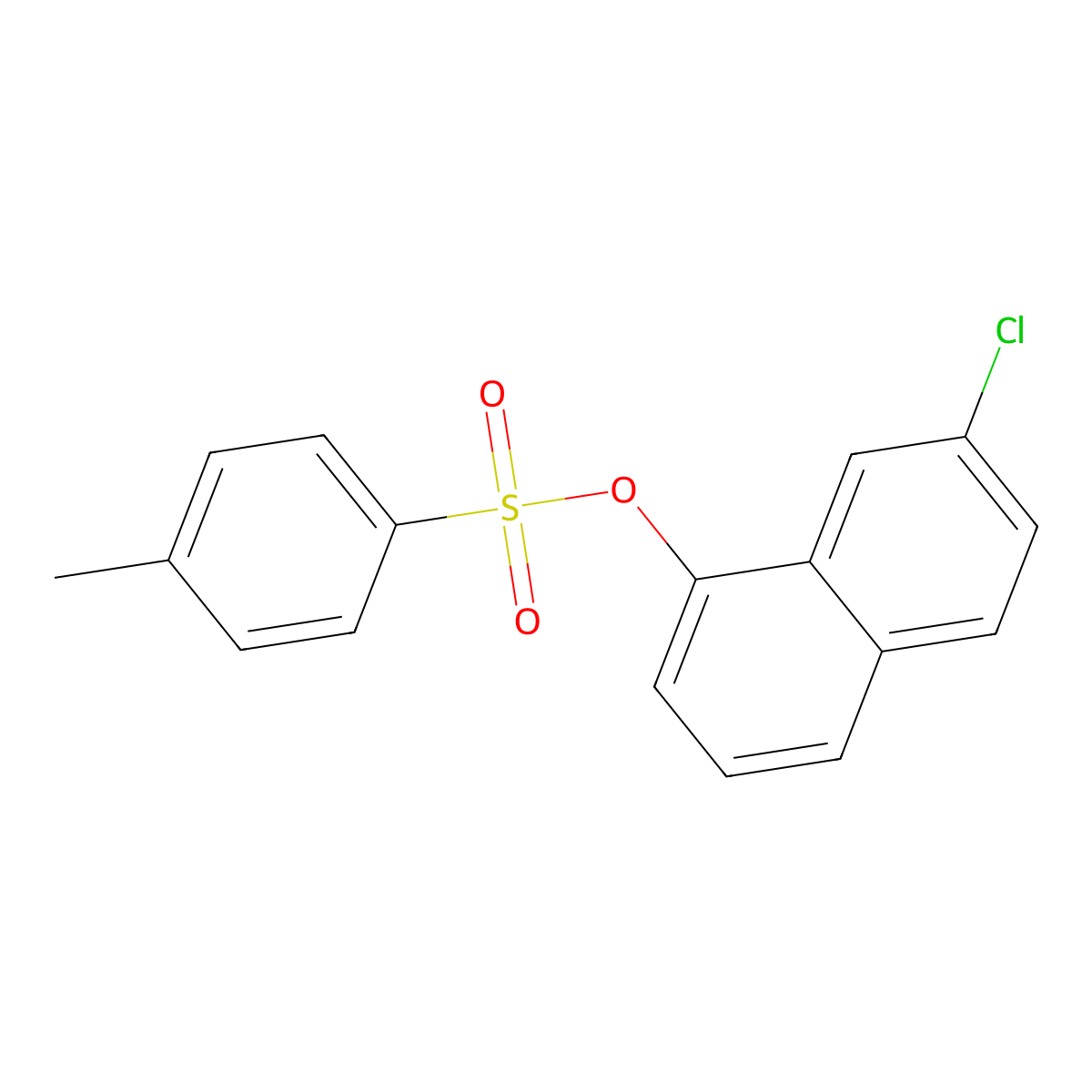 7-Chloronaphthalen-1-yl 4-methylbenzene-1-sulfonate molecular structure, CAS 2757922-71-5