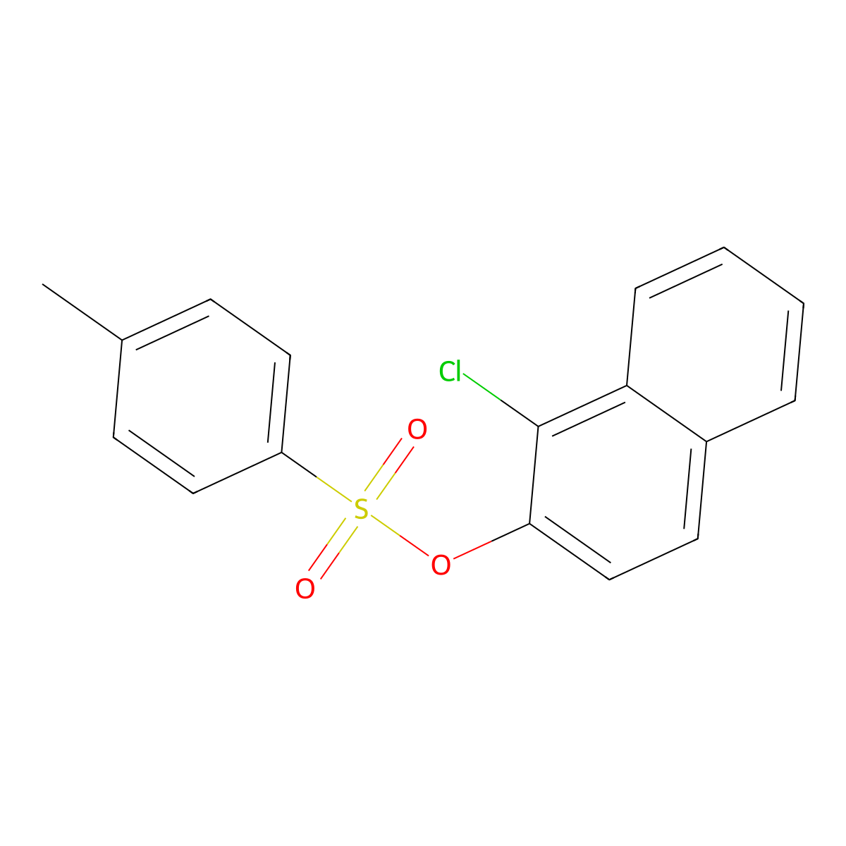1-Chloronaphthalen-2-yl 4-methylbenzene-1-sulfonate molecular structure, CAS 2757922-81-7
