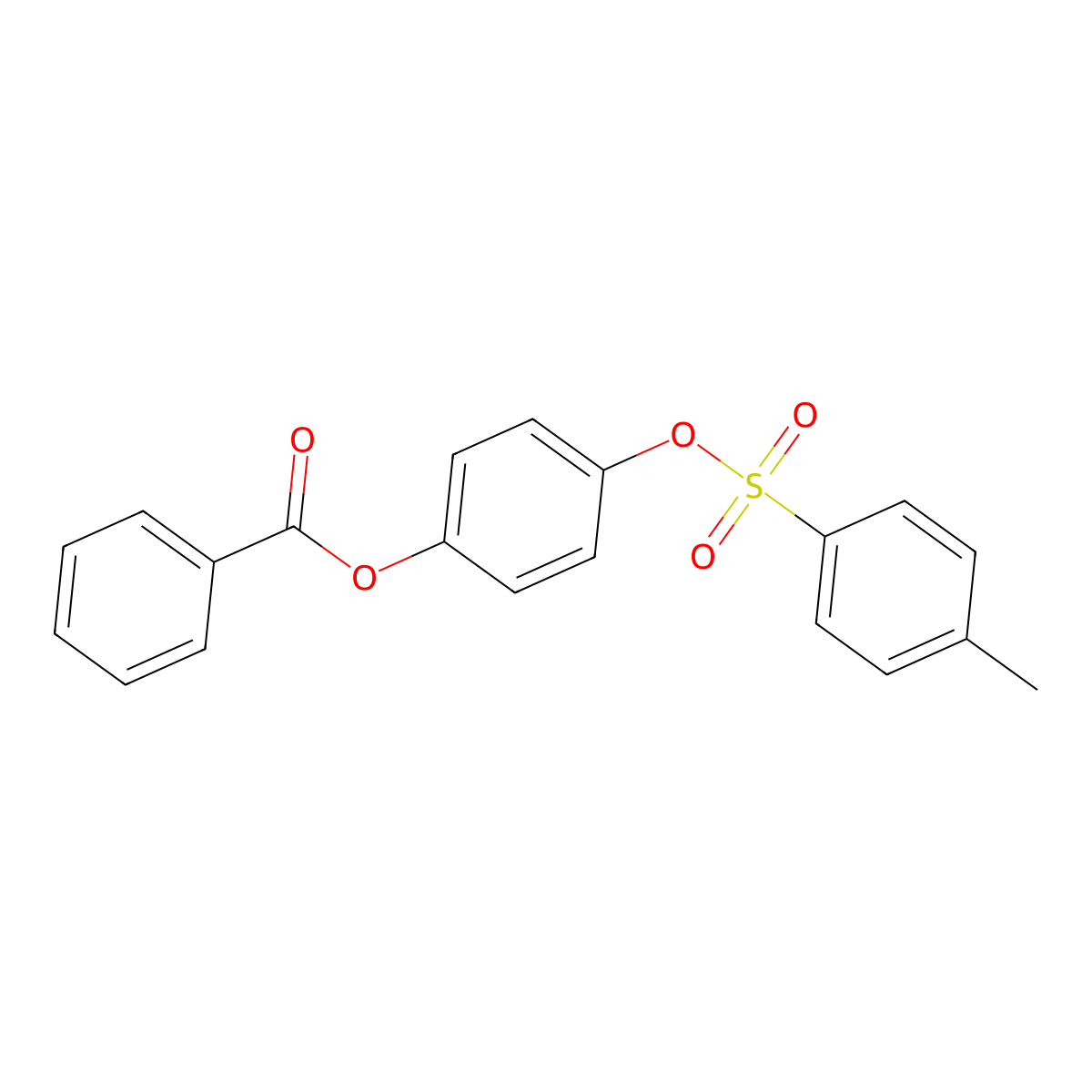 4-[(4-Methylbenzenesulfonyl)oxy]phenyl benzoate molecular structure, CAS 2757923-04-7