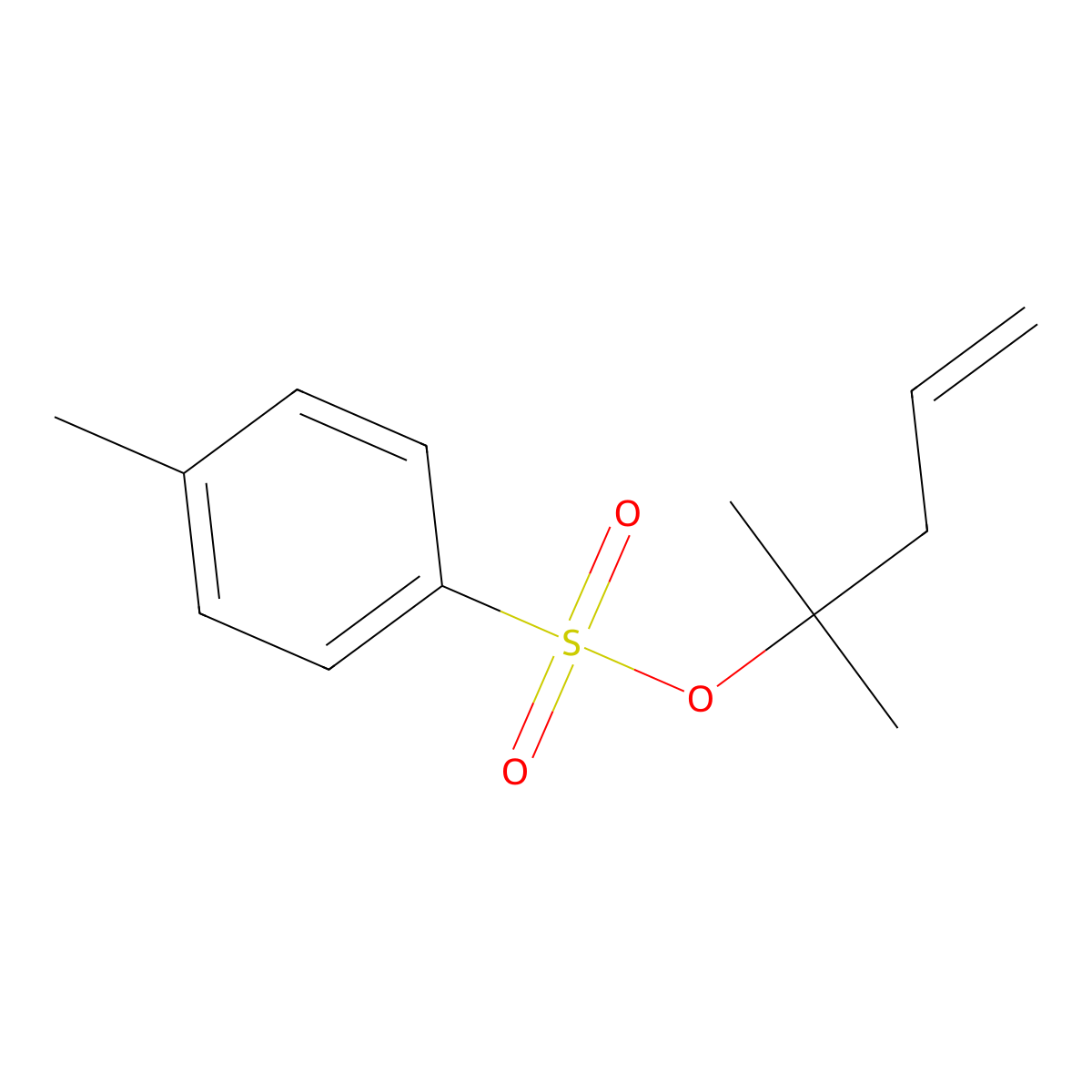 2-Methylpent-4-en-2-yl 4-methylbenzene-1-sulfonate molecular structure, CAS 2757923-30-9