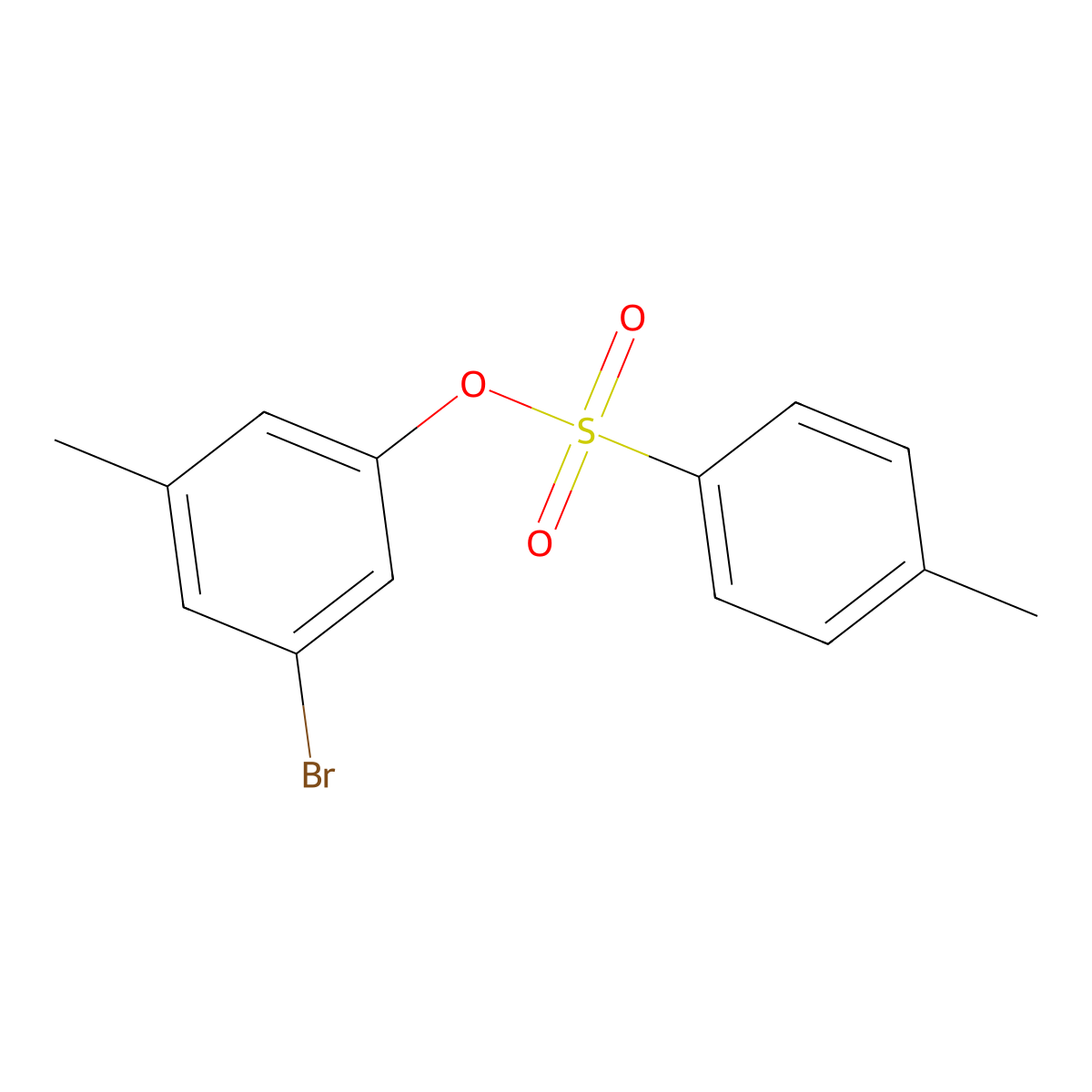 3-Bromo-5-methylphenyl 4-methylbenzene-1-sulfonate molecular structure, CAS 2757924-82-4