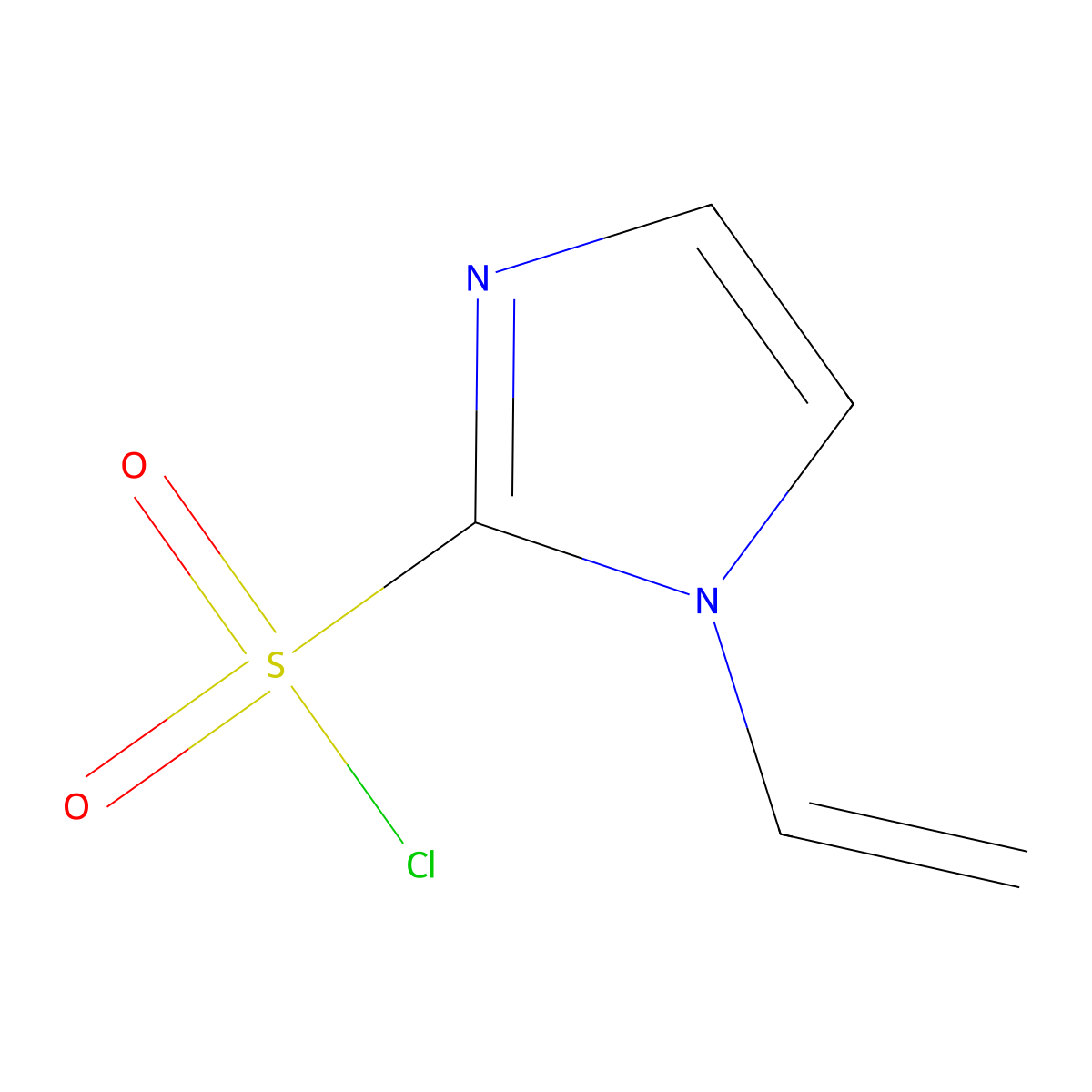 1-ethenyl-1H-imidazole-2-sulfonyl chloride molecular structure, CAS 2757925-56-5