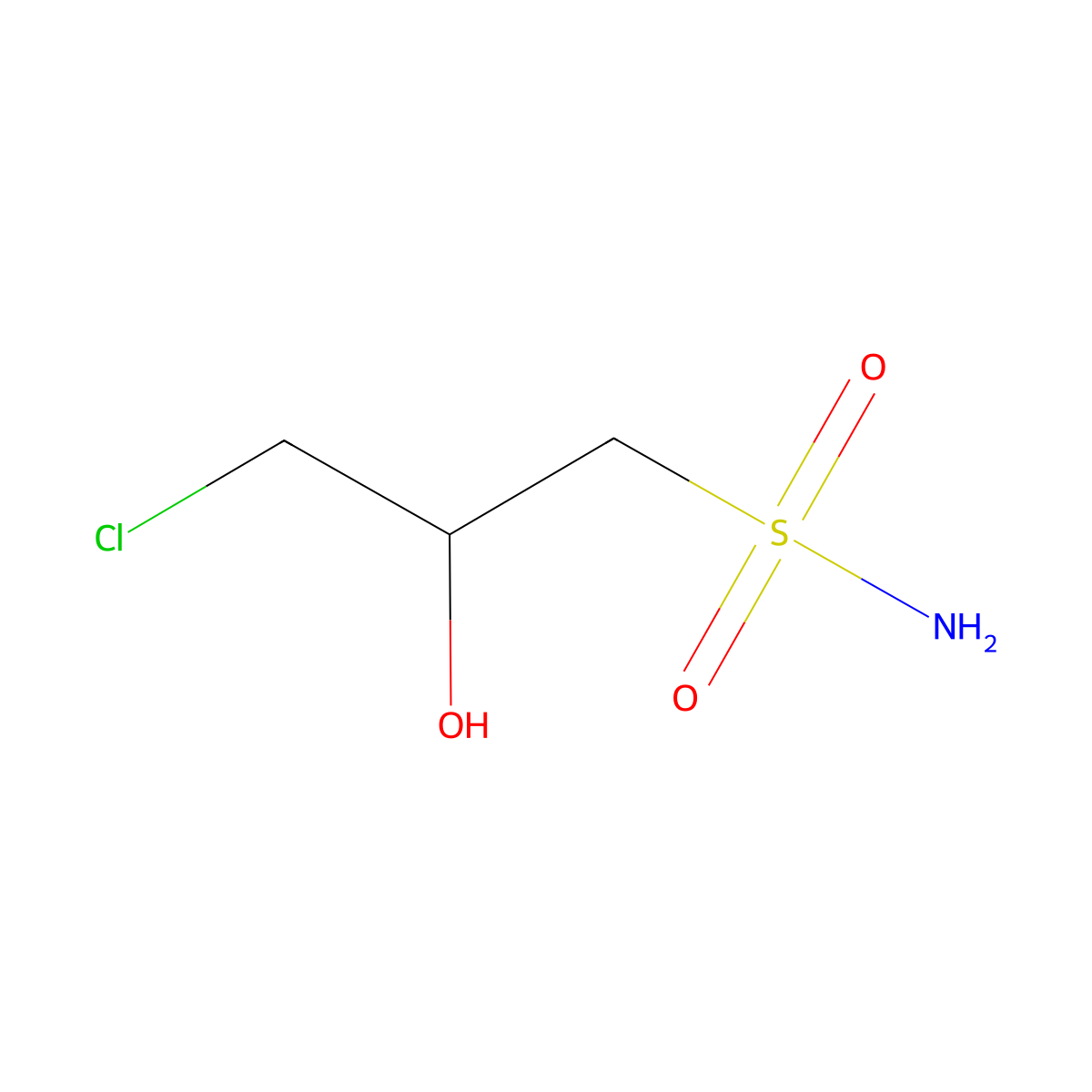 3-Chloro-2-hydroxypropane-1-sulfonamide molecular structure, CAS 2757925-73-6