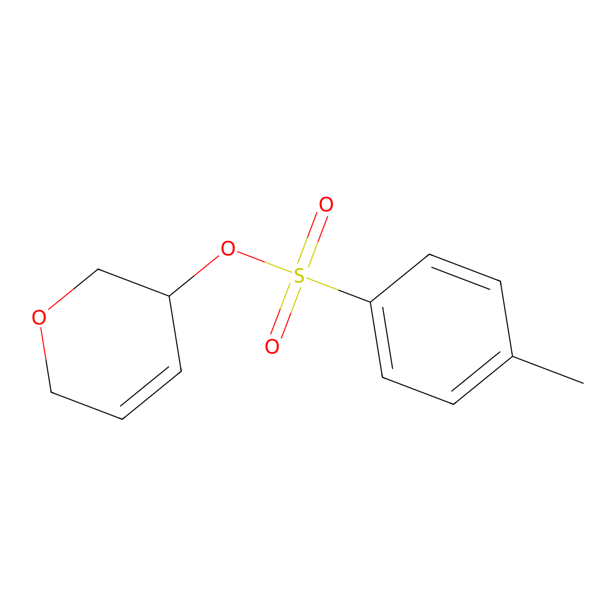 3,6-dihydro-2H-pyran-3-yl 4-methylbenzene-1-sulfonate molecular structure, CAS 2757925-89-4