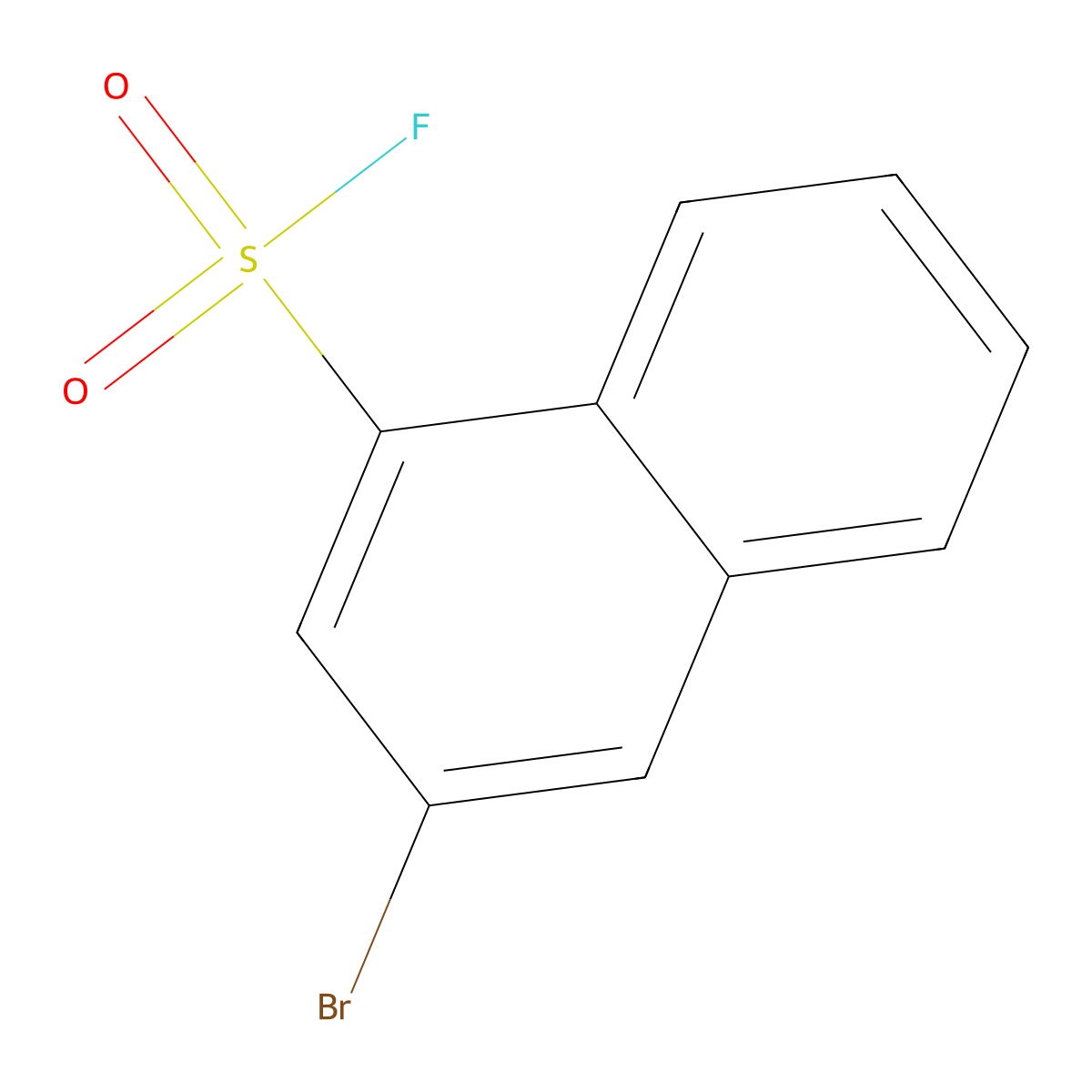 3-Bromonaphthalene-1-sulfonyl fluoride molecular structure, CAS 2757926-06-8