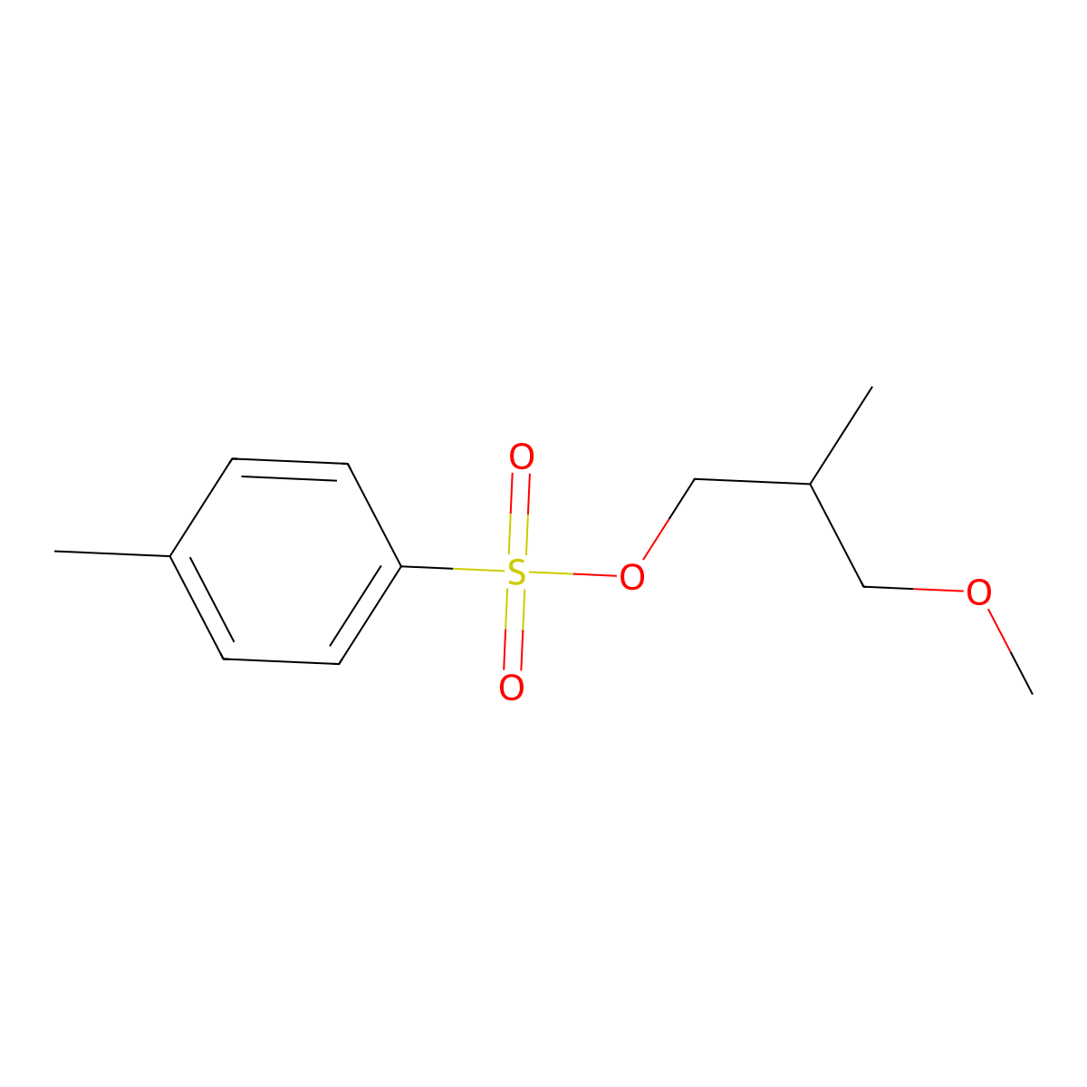 3-Methoxy-2-methylpropyl 4-methylbenzene-1-sulfonate molecular structure, CAS 2757926-07-9