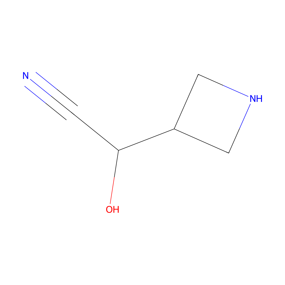 2-(Azetidin-3-yl)-2-hydroxyacetonitrile molecular structure, CAS 2757927-18-5