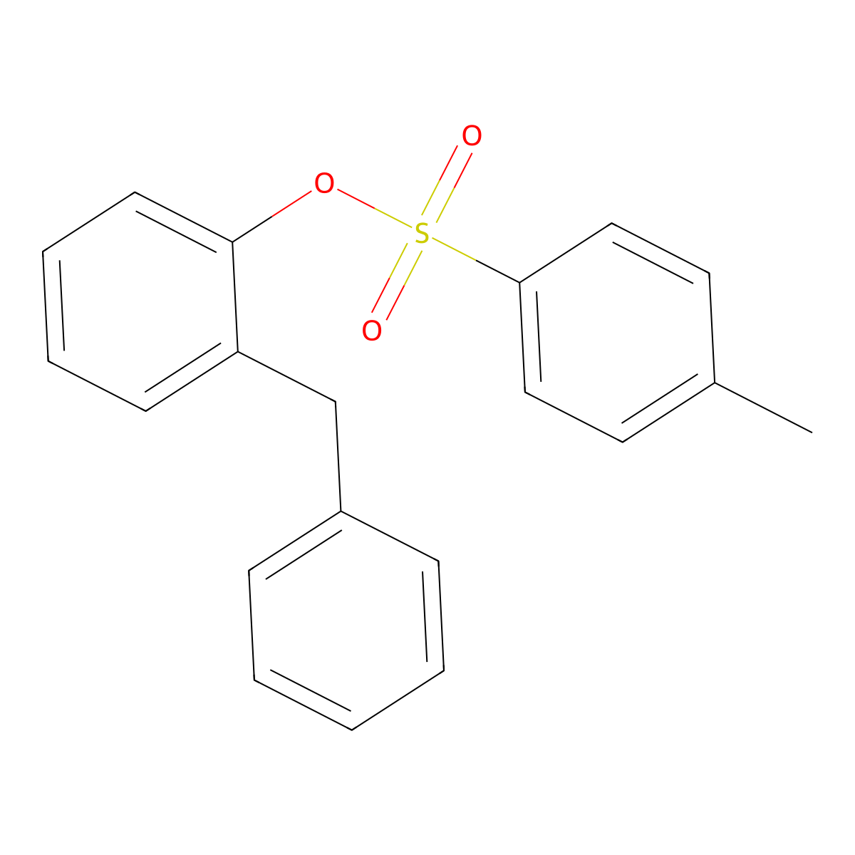 2-Benzylphenyl 4-methylbenzene-1-sulfonate molecular structure, CAS 2757927-20-9