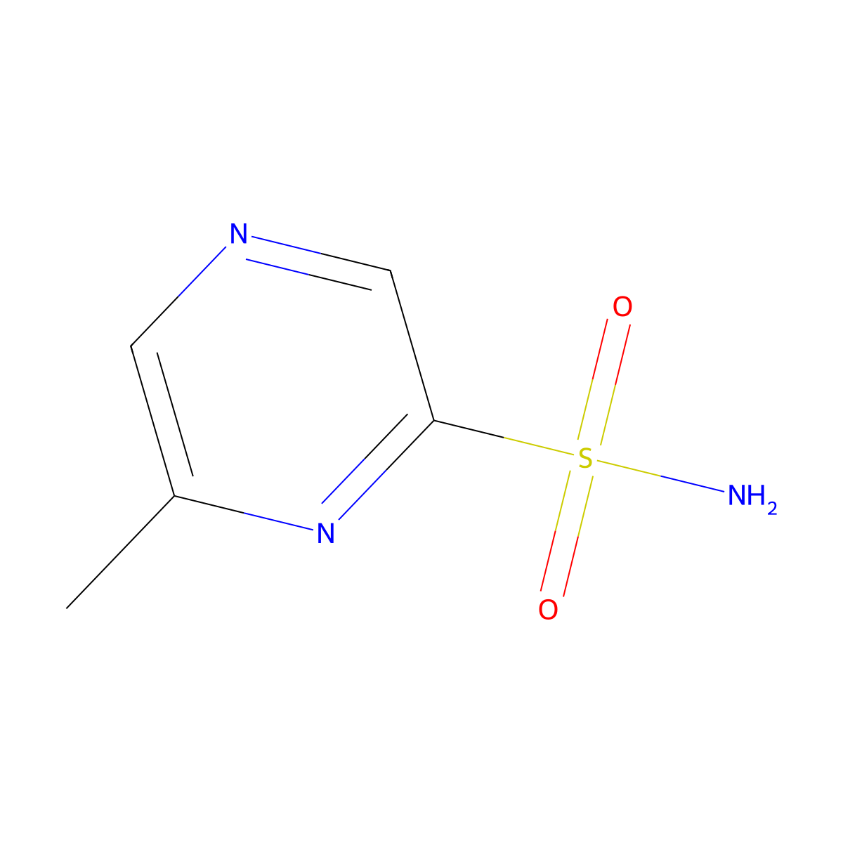 6-Methylpyrazine-2-sulfonamide molecular structure, CAS 2757927-42-5