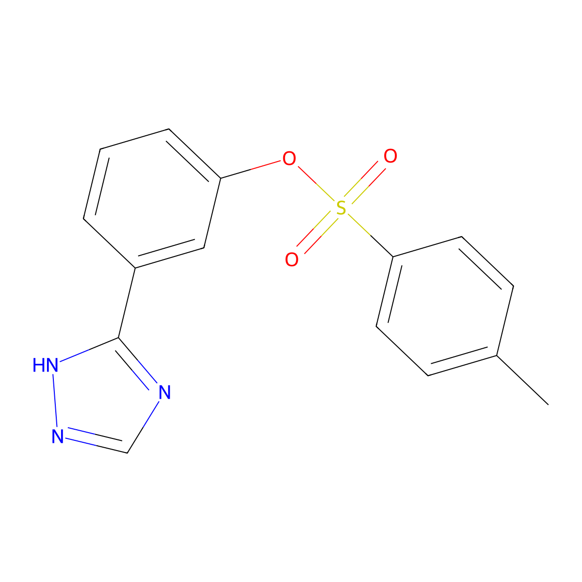 3-(4H-1,2,4-triazol-3-yl)phenyl 4-methylbenzene-1-sulfonate molecular structure, CAS 2757927-86-7
