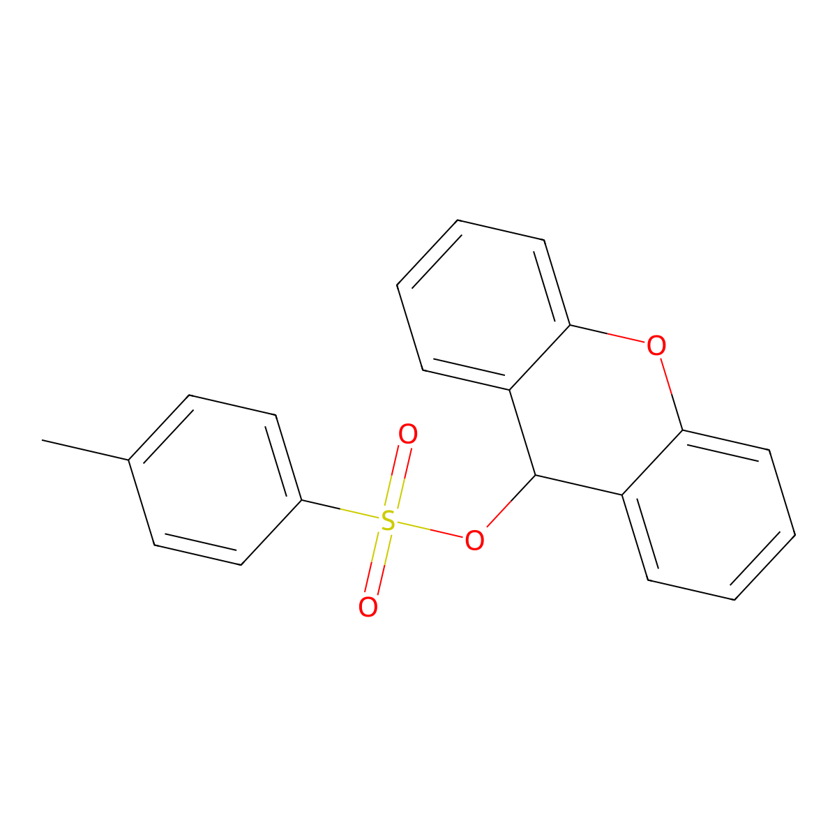 9H-xanthen-9-yl 4-methylbenzene-1-sulfonate molecular structure, CAS 2757927-90-3