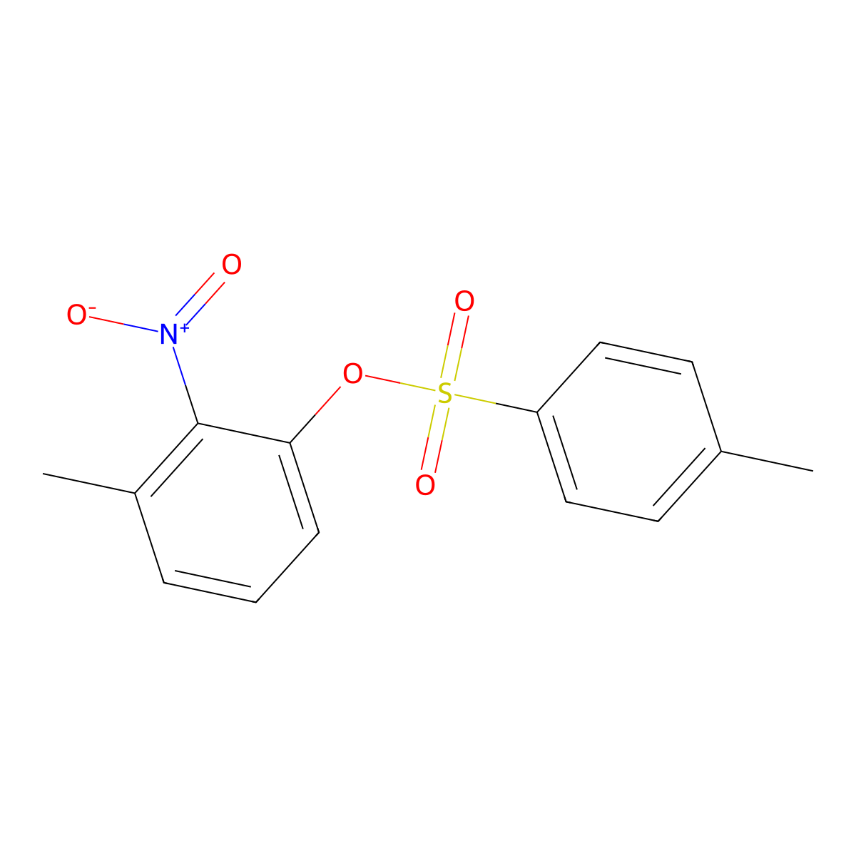 3-Methyl-2-nitrophenyl 4-methylbenzene-1-sulfonate molecular structure, CAS 2757928-49-5