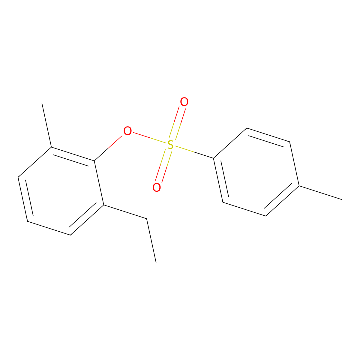2-Ethyl-6-methylphenyl 4-methylbenzene-1-sulfonate molecular structure, CAS 2757928-50-8