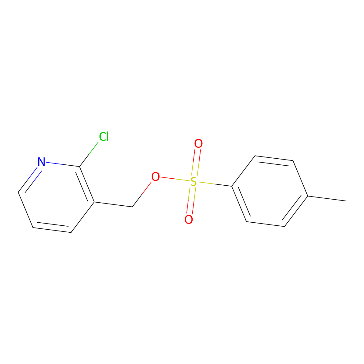 (2-Chloropyridin-3-yl)methyl 4-methylbenzene-1-sulfonate molecular structure, CAS 2757928-90-6