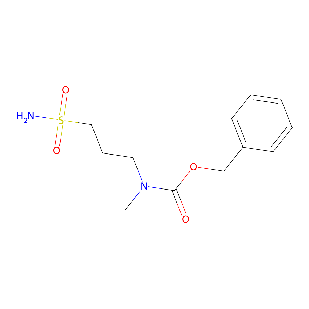 benzyl N-methyl-N-(3-sulfamoylpropyl)carbamate molecular structure, CAS 2757951-35-0