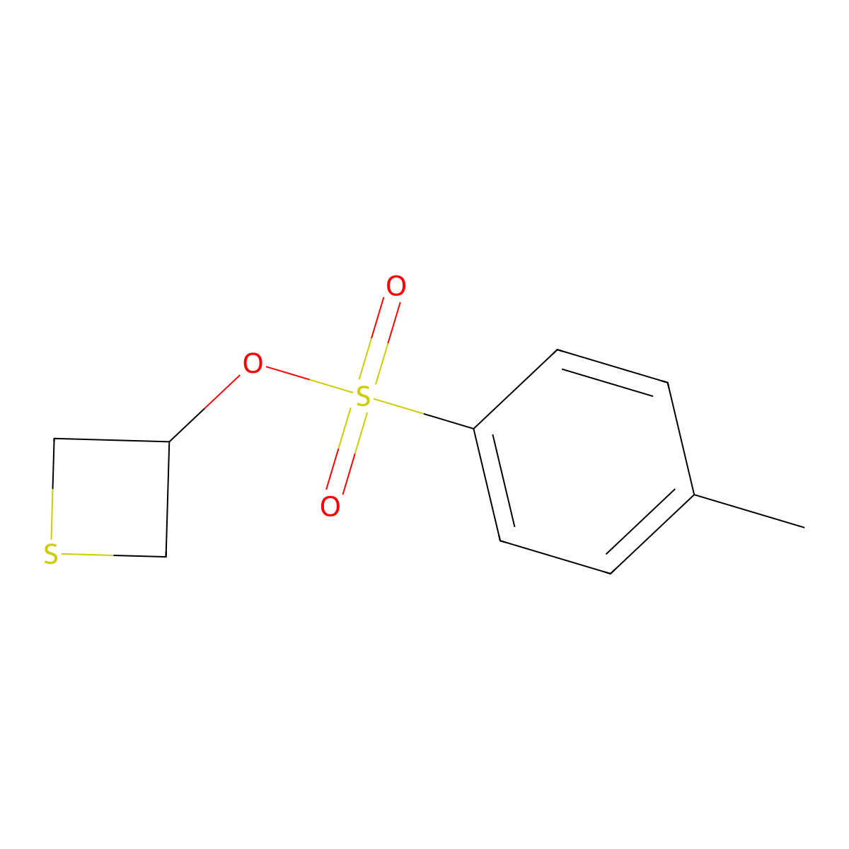 Thietan-3-yl 4-methylbenzene-1-sulfonate molecular structure, CAS 2757951-54-3