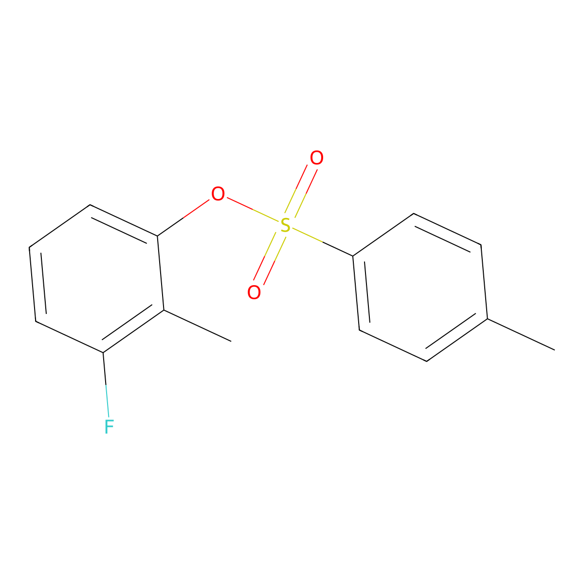 3-Fluoro-2-methylphenyl 4-methylbenzene-1-sulfonate molecular structure, CAS 2757951-57-6