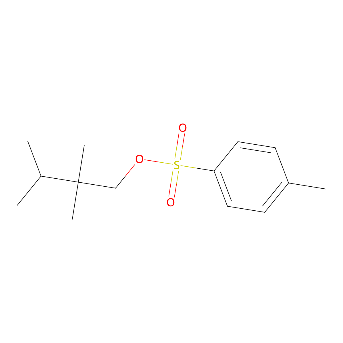 2,2,3-Trimethylbutyl 4-methylbenzene-1-sulfonate molecular structure, CAS 2757951-65-6