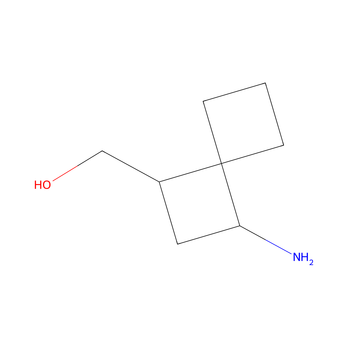 {3-Aminospiro[3.3]heptan-1-yl}methanol molecular structure, CAS 2757951-67-8
