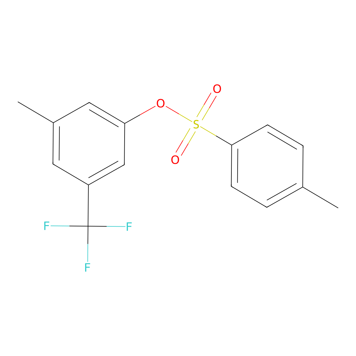 3-Methyl-5-(trifluoromethyl)phenyl 4-methylbenzene-1-sulfonate molecular structure, CAS 2757951-93-0