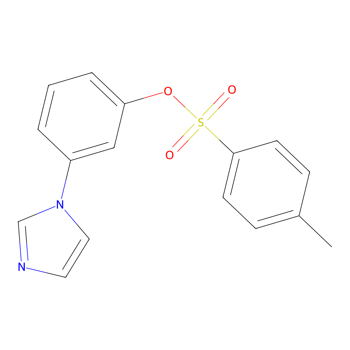 3-(1H-imidazol-1-yl)phenyl 4-methylbenzene-1-sulfonate molecular structure, CAS 2757951-98-5