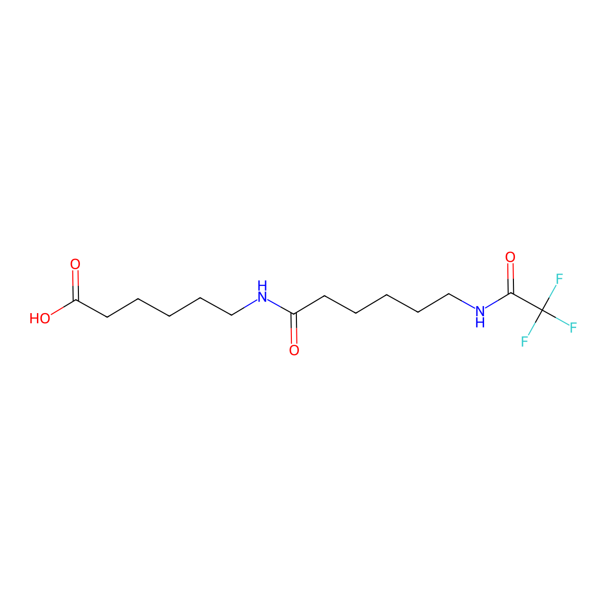 6-[6-(2,2,2-Trifluoroacetamido)hexanamido]hexanoic acid molecular structure, CAS 2757952-05-7