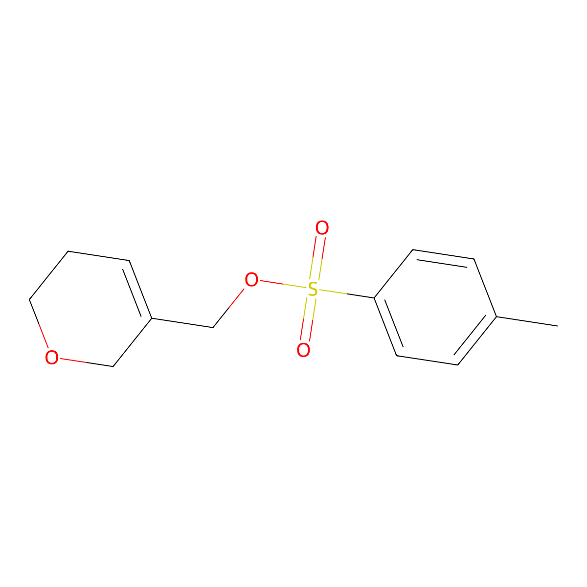 (5,6-dihydro-2H-pyran-3-yl)methyl 4-methylbenzene-1-sulfonate molecular structure, CAS 2757952-53-5