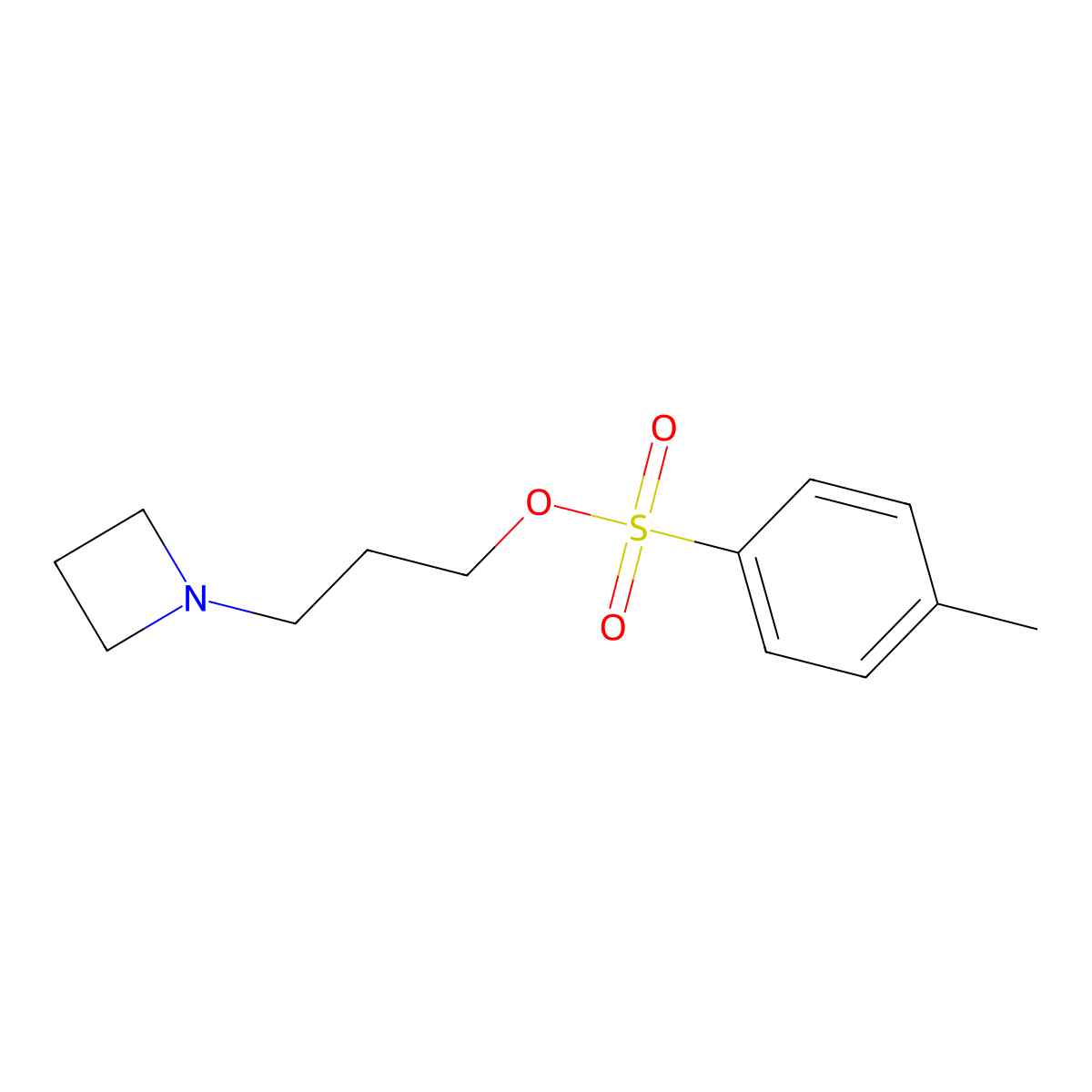 3-(Azetidin-1-yl)propyl 4-methylbenzene-1-sulfonate molecular structure, CAS 2757952-59-1
