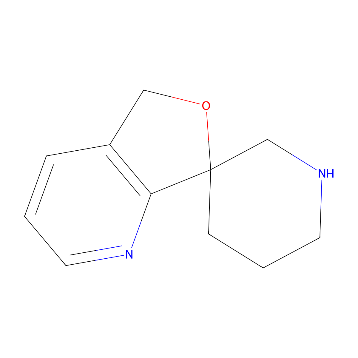 5H-spiro[furo[3,4-b]pyridine-7,3'-piperidine] molecular structure, CAS 2757952-69-3